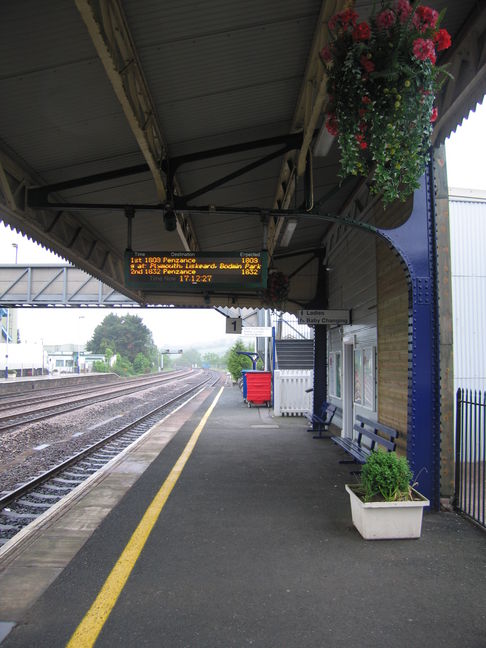 Totnes platform 1 under
canopy