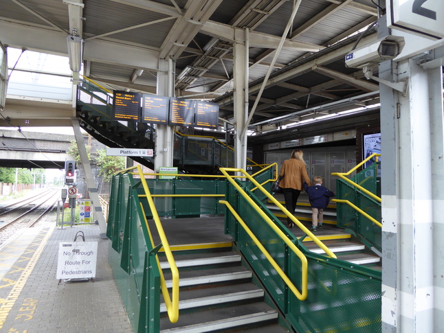 Tottenham Hale platform 2
footbridge entrance