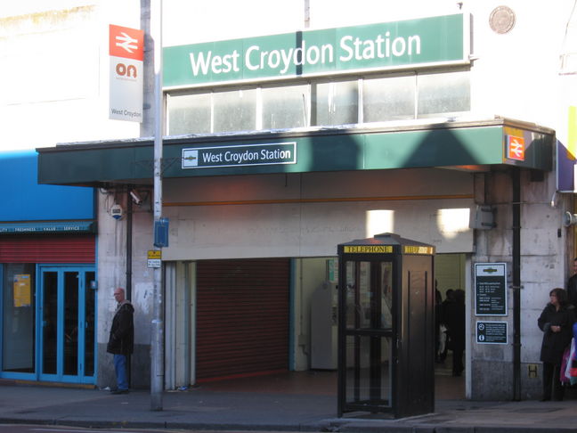 West Croydon station
entrance