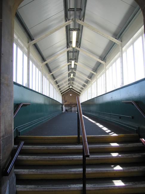 Weston-super-Mare in
footbridge