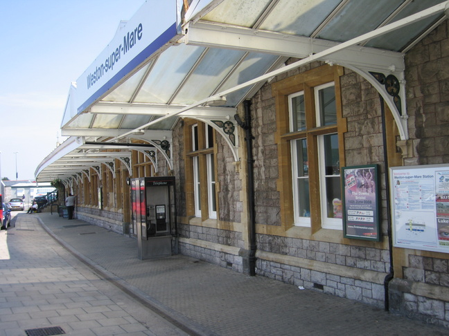 Weston-super-Mare
under front canopy