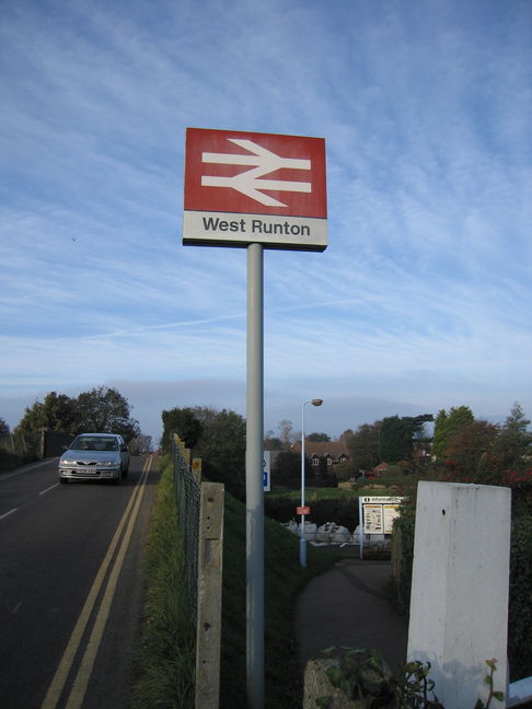 West Runton sign