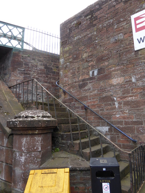 Wigton platform 2 disused steps