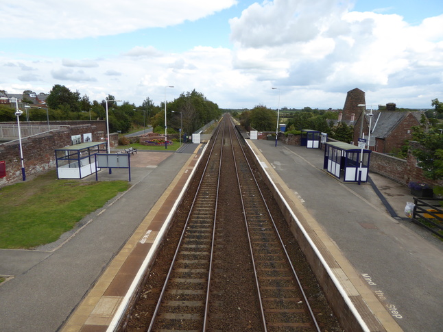 Wigton looking east from footbridge