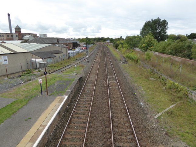Wigton looking west from footbridge