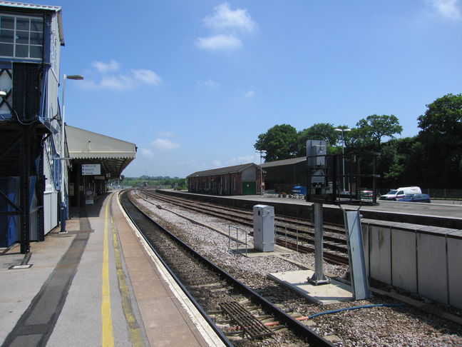 Yeovil Junction platform 2
looking east