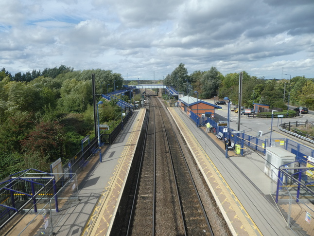 Adwick looking north from southern footbridge