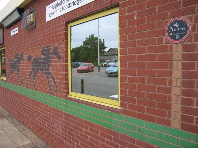 Aintree brick horses