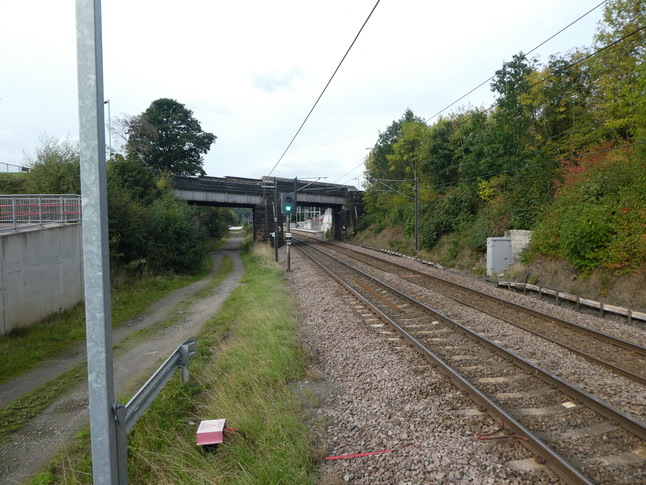 Apperley Bridge platform 1 seen from platform 2