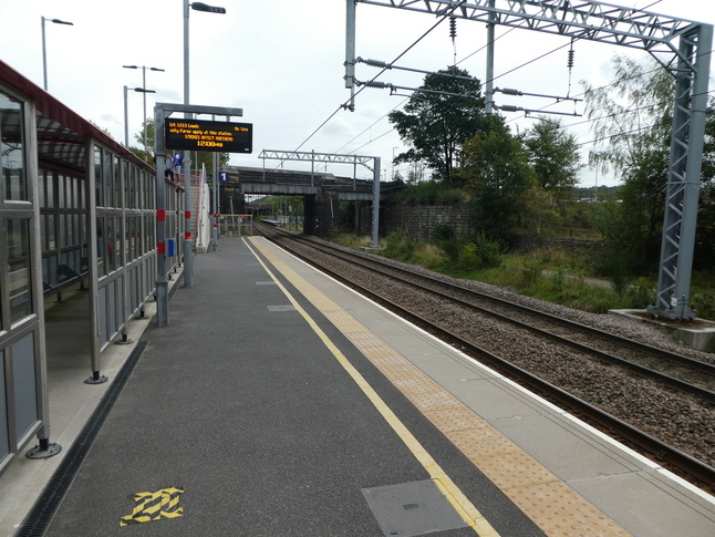 Apperley Bridge platform 1 shelter