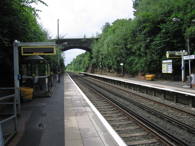Aughton Park platform 1 looking
south