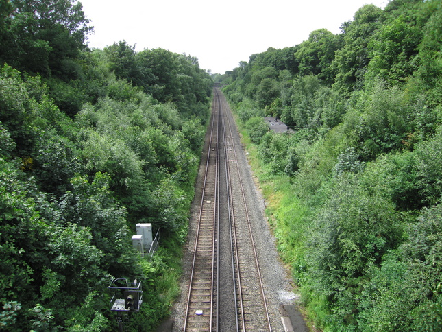 Aughton Park from bridge
looking south
