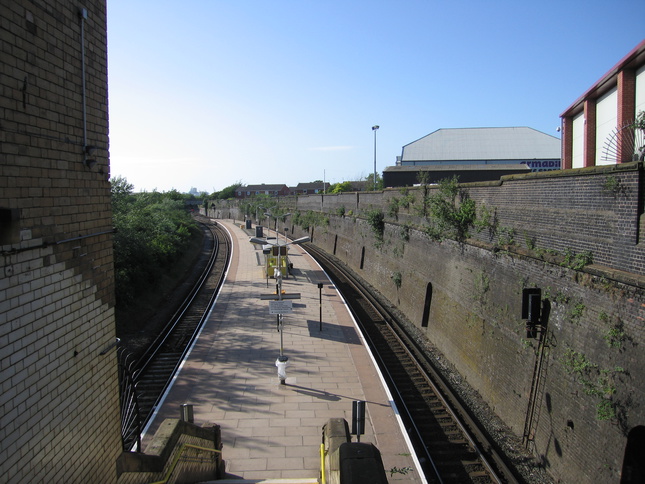 Bank Hall from bridge looking
north