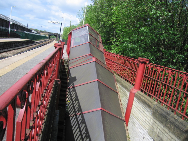 Batley subway exit roof