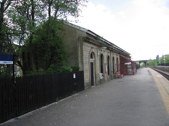 Batley station building rear