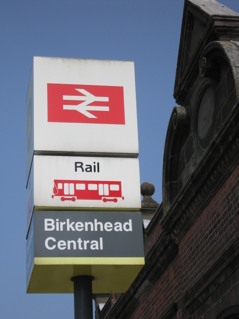 Birkenhead Central sign
