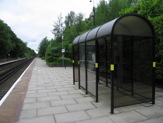 Bromborough platform 1 shelter