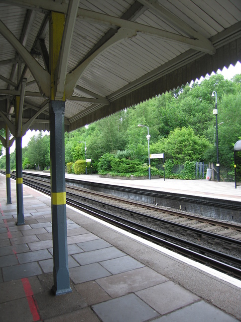 Bromborough platform 2
under canopy
