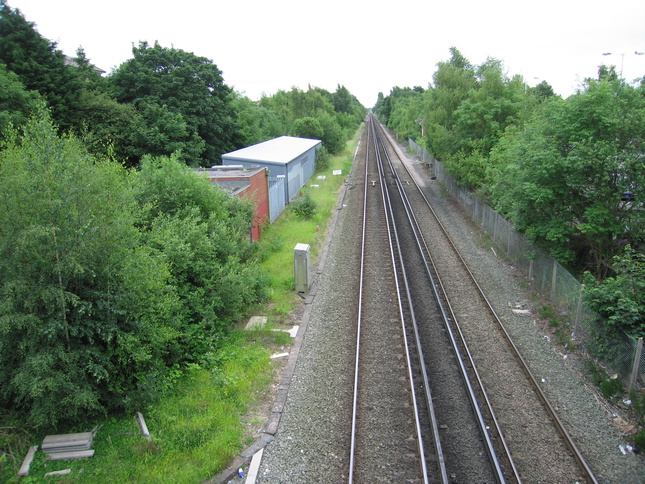 Bromborough looking south
from bridge