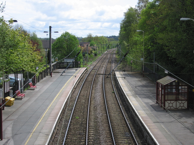 Burley-in-Wharfedale
looking east from footbridge