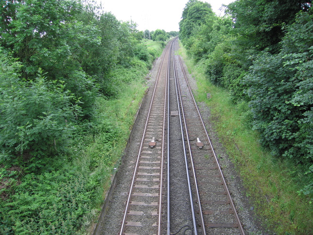 Capenhurst from road bridge
looking south