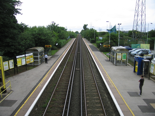 Capenhurst from footbridge
looking north