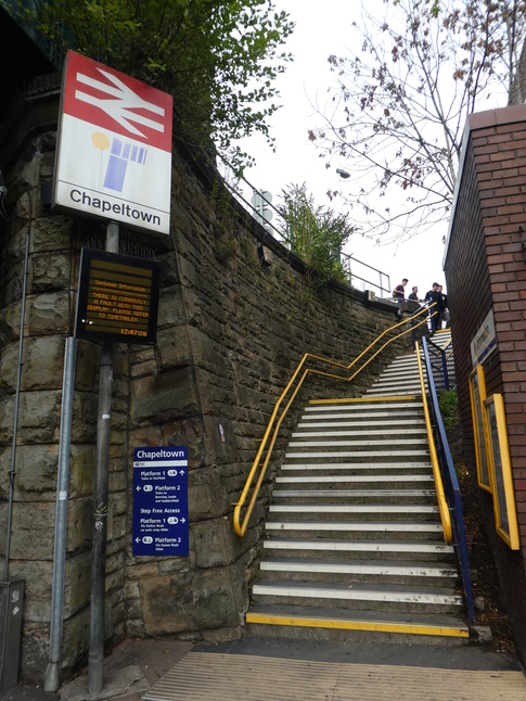 Chapeltown platform 1 entrance