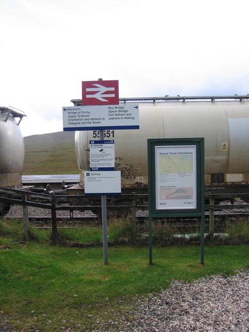 Corrour information board