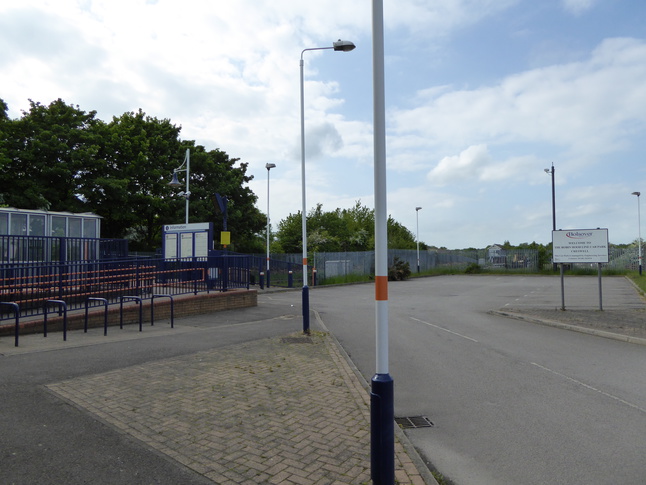 Creswell platform 2 car park