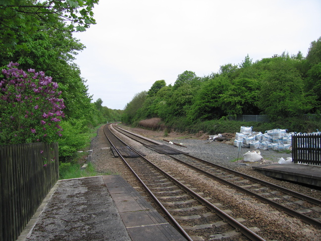 Darton looking north along the line