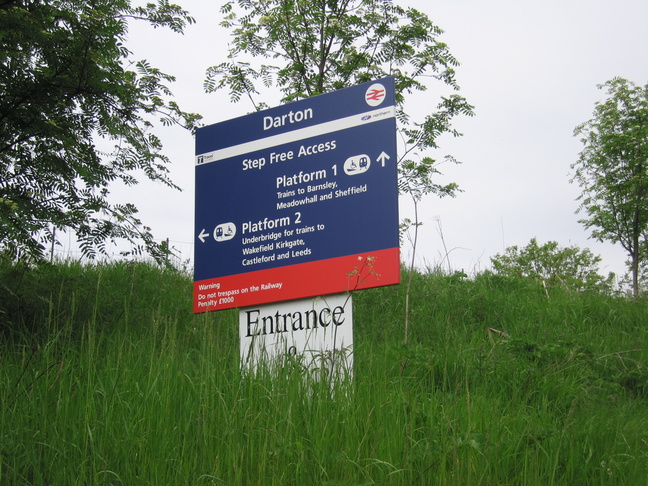 Darton station sign