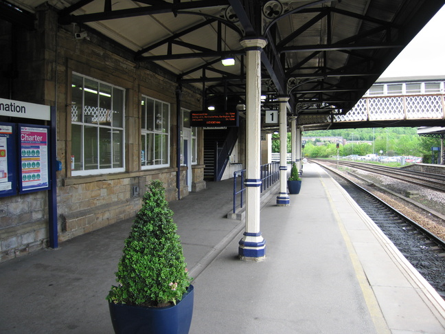 Dewsbury platform 1 under
canopy