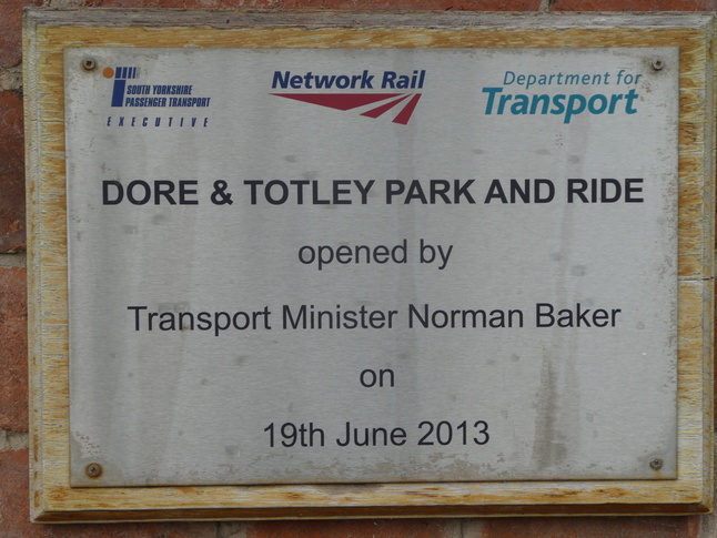 Dore and Totley Park and Ride opened by Transport Minister Norman Baker on 19th June 2013