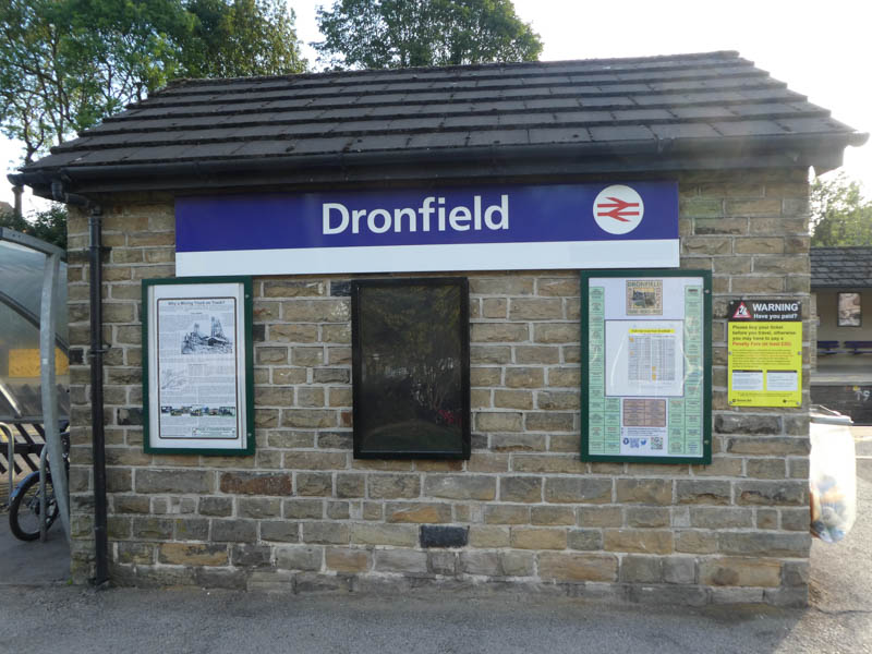 The rear of the platform 1 building