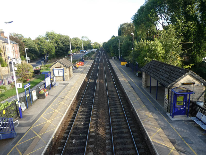 Looking east from the footbridge