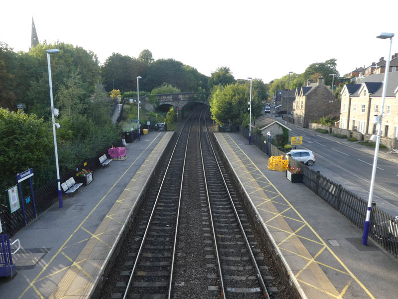 Looking west from the footbridge