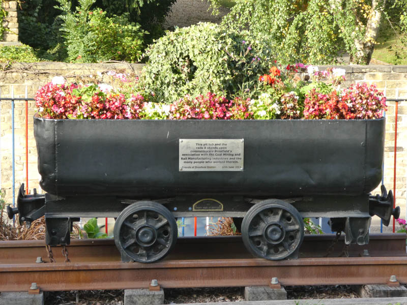 In the garden by platform 1 is this 