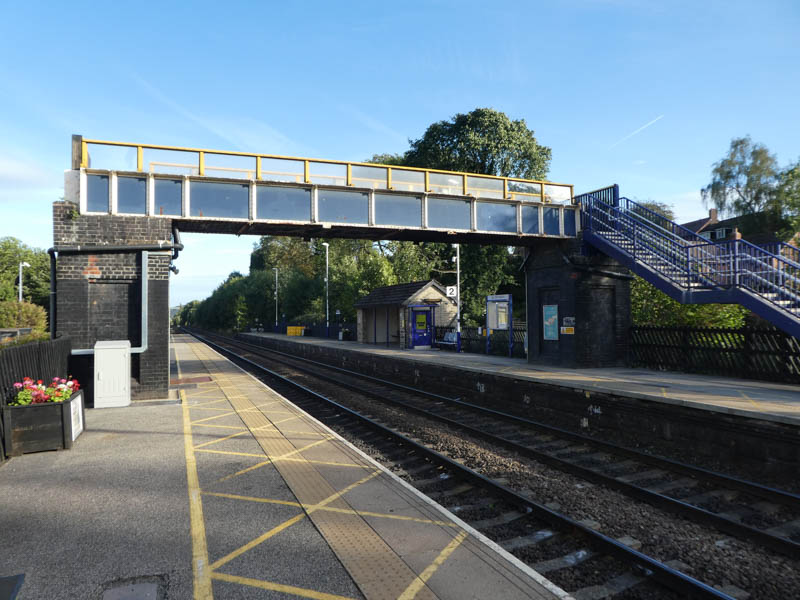 The platforms, looking east