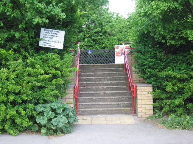 East Garforth platform 2 exit