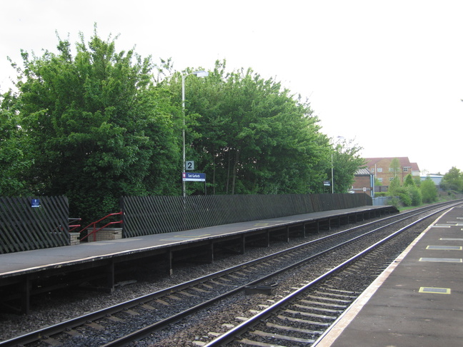East Garforth platform 2 seen
from platform 1