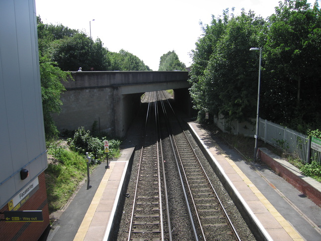 Fazakerley from footbridge
looking west