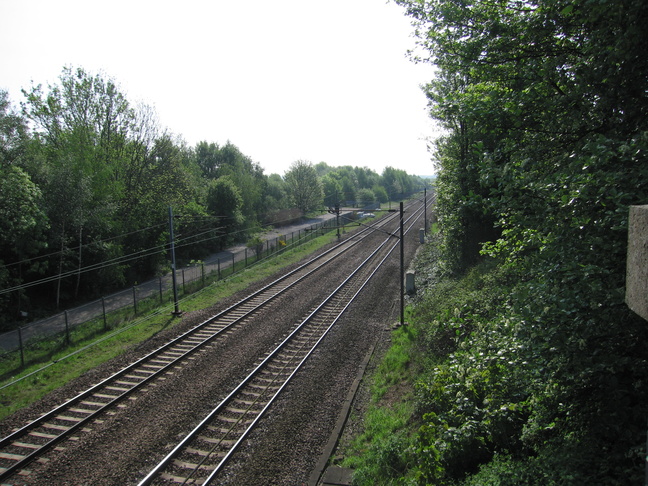 Fitzwilliam from footbridge
looking east
