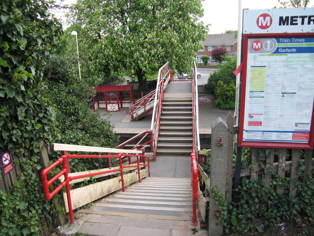 Garforth platform 1 entrance