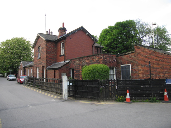Garforth station building east rear