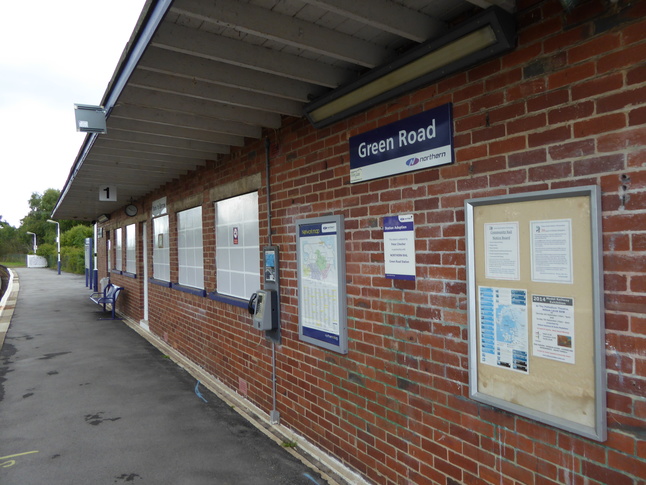 Green Road platform 1 front side