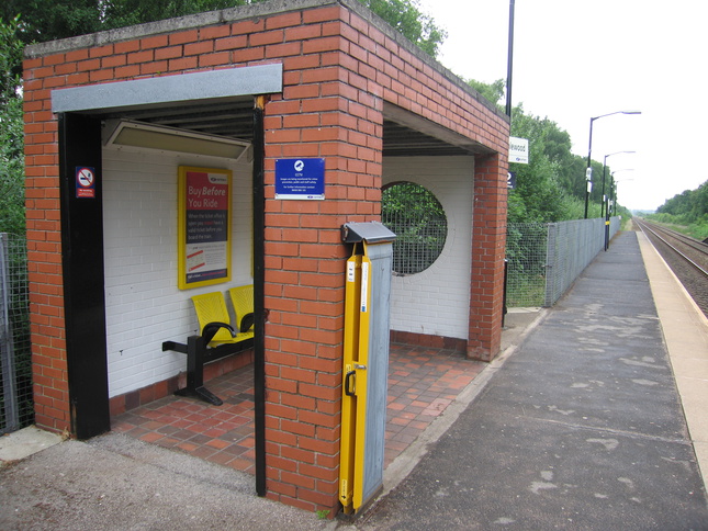 Halewood platform 1 shelter