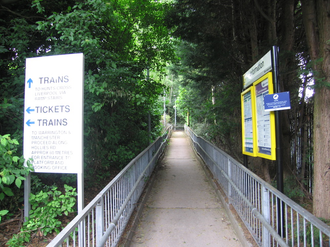 Halewood platform 2 entrance