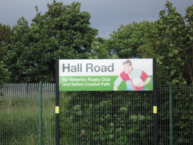 Hall Road for Waterloo Rugby Club and
Sefton Coastal Path