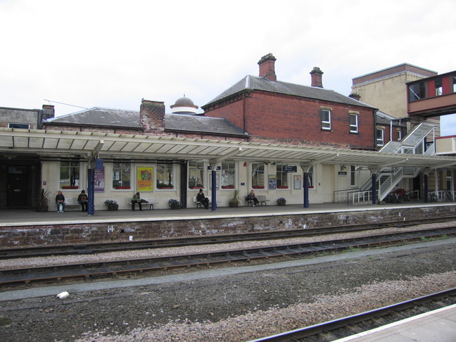 Harrogate platform 1 building
rear seen from platform 3
