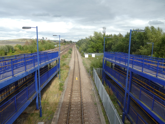 Hatfield and Stainforth looking east from footbridge